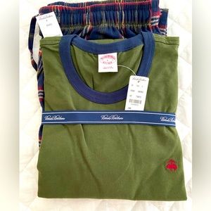 NWT Brooks Brothers Men’s Large Plaid Pajama Set